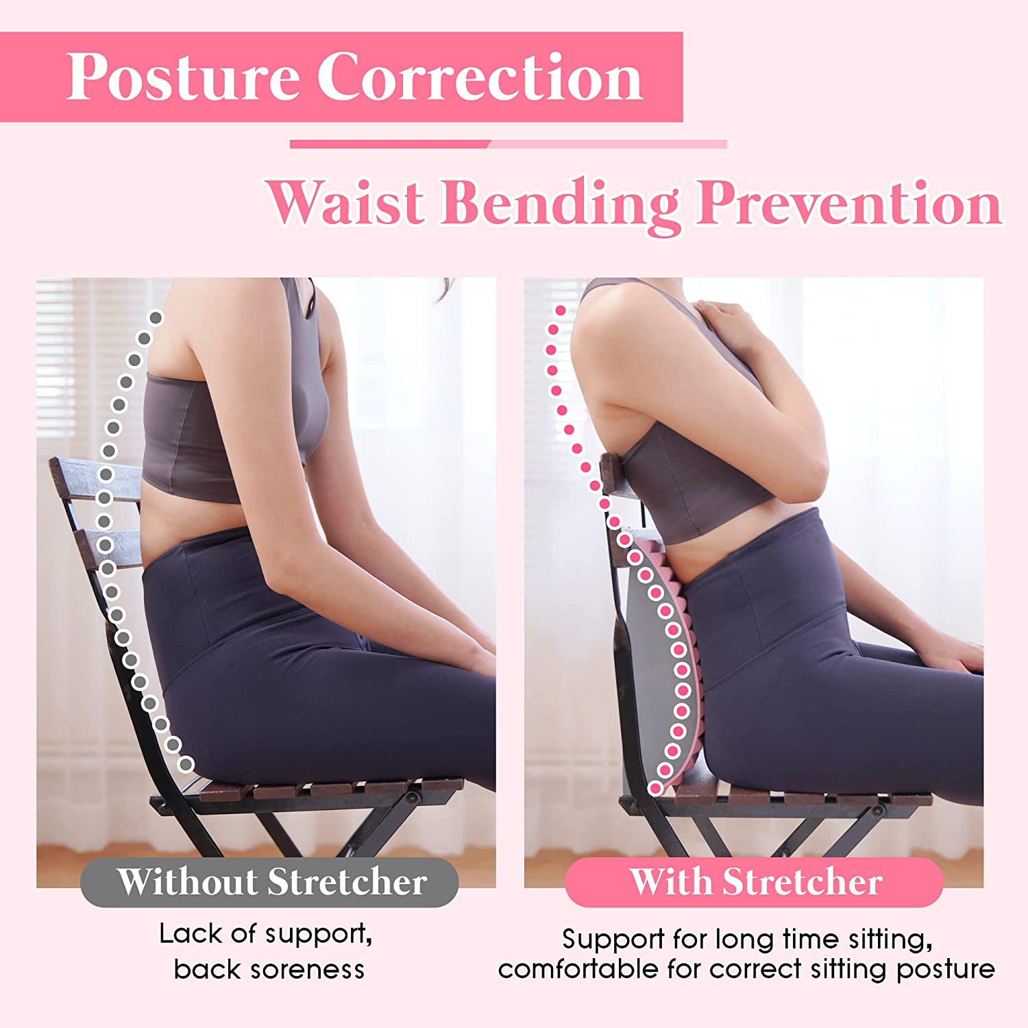 허리 통증 완화 치료 들것 뒤로 들것 베개 만성 요추  - Posture Corrector Back 리뷰 및 가격